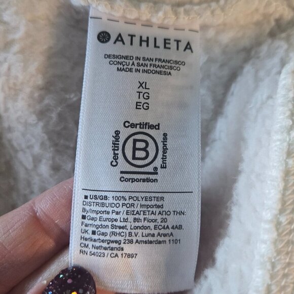 NWT Athleta Tugga Jacket - XL Cream - Picture 6 of 8